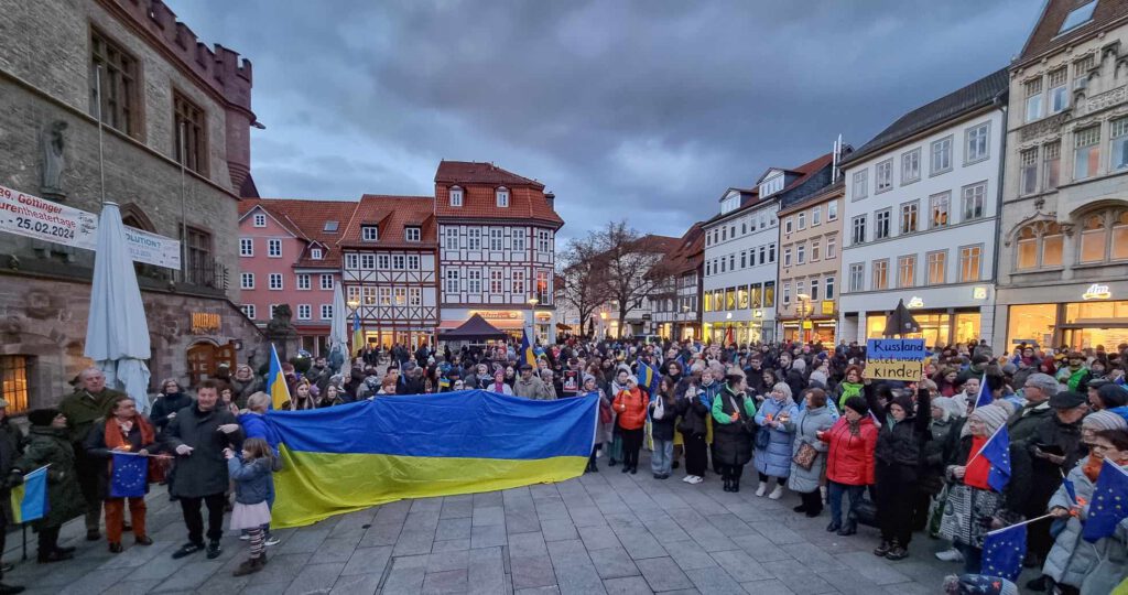 Kundgebung: Jahrestag der russischen Invasion in die Ukraine