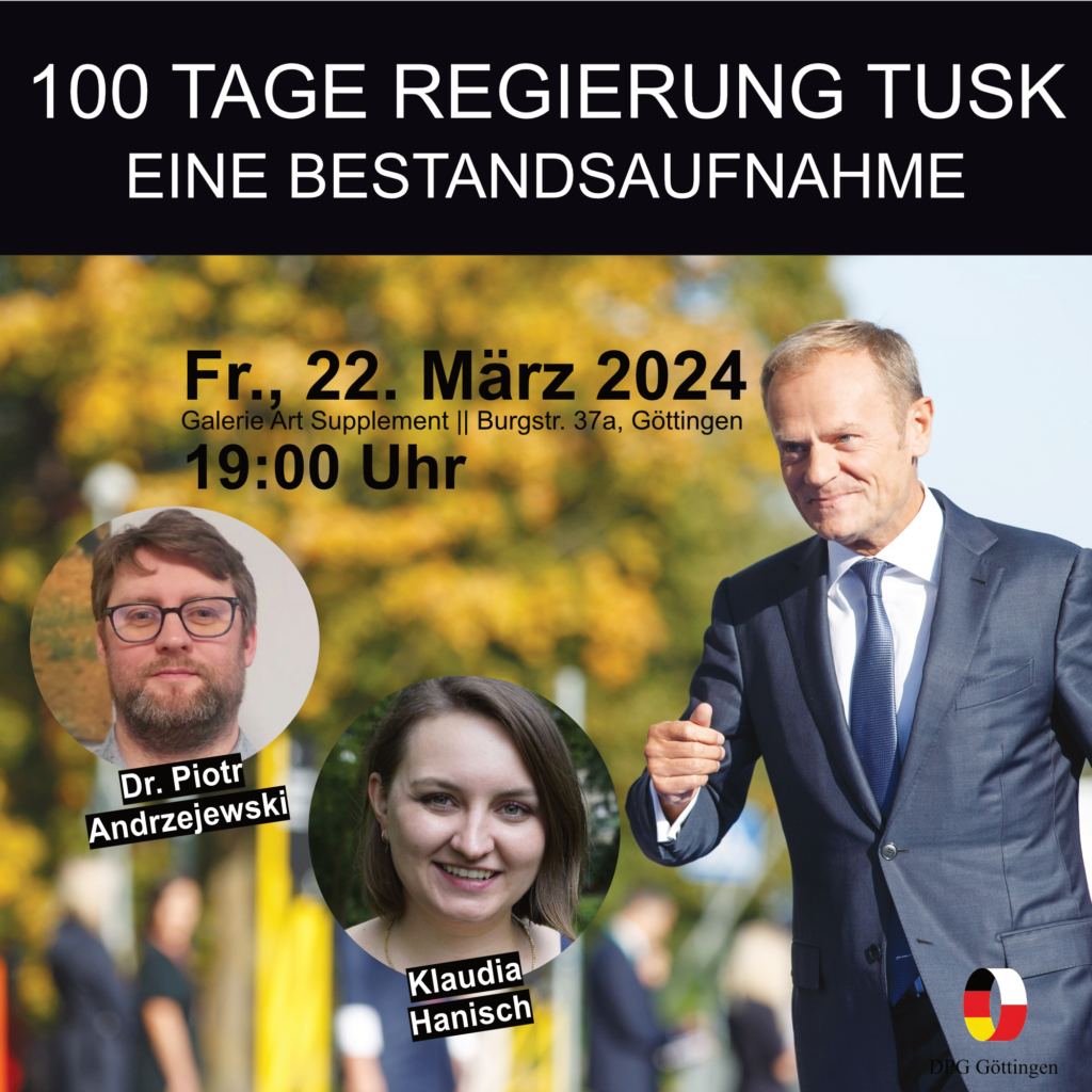 „100 Tage Regierung Tusk“ mit Dr. Piotr Andrzejewski und Klaudia Hanisch
